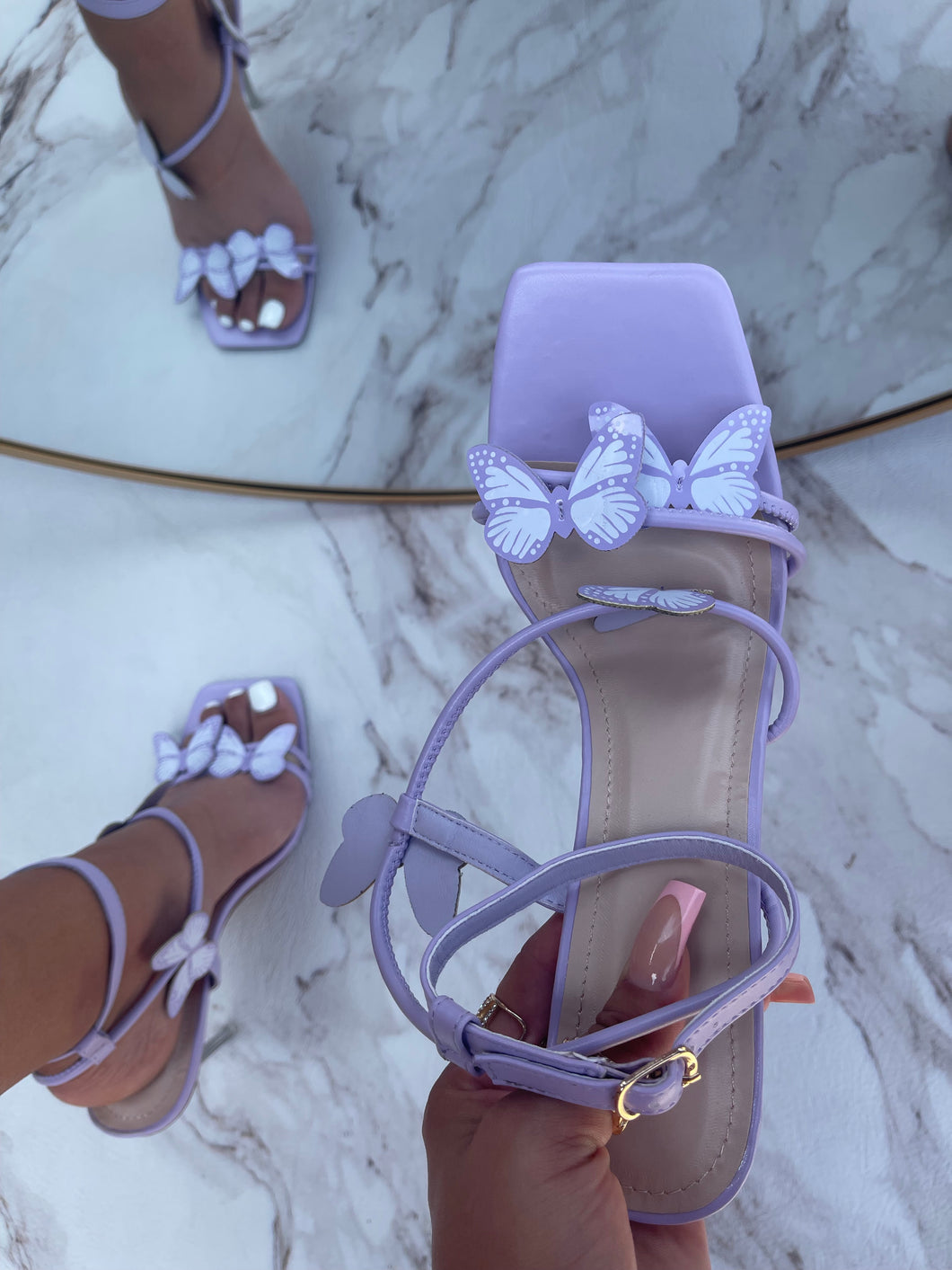 Emma Jones Minimalist Pastel Color Platform Round Heels - Purple in Sexy  Heels & Platforms - $65.63