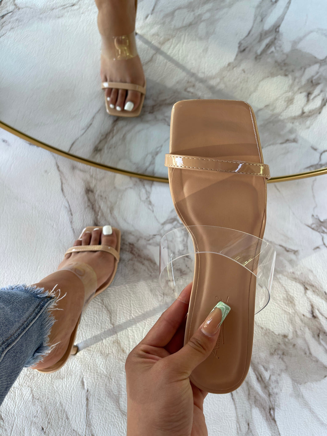 Danni Heel - Nude/glossy